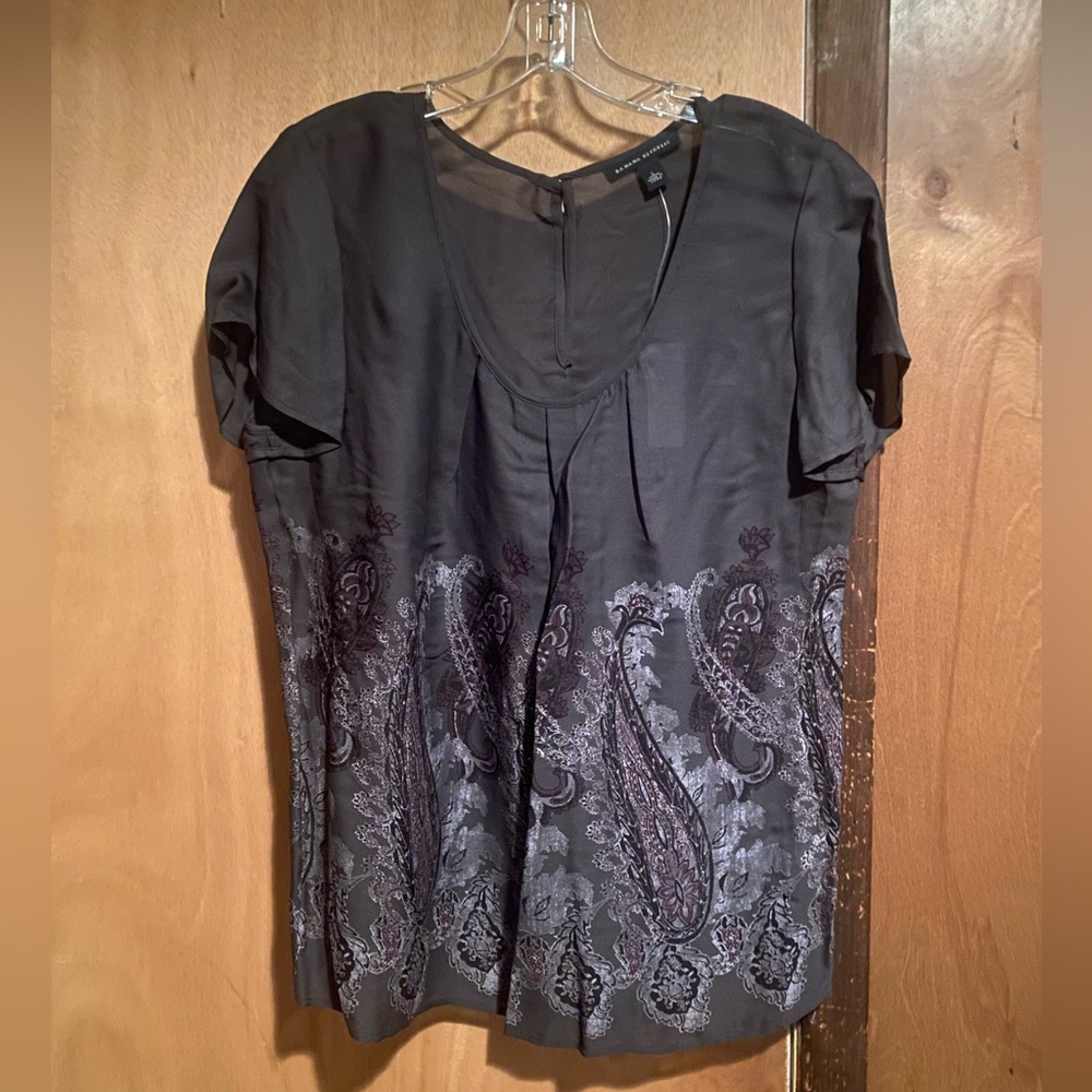 Banana Republic Multi Colored Silk Blouse Size L